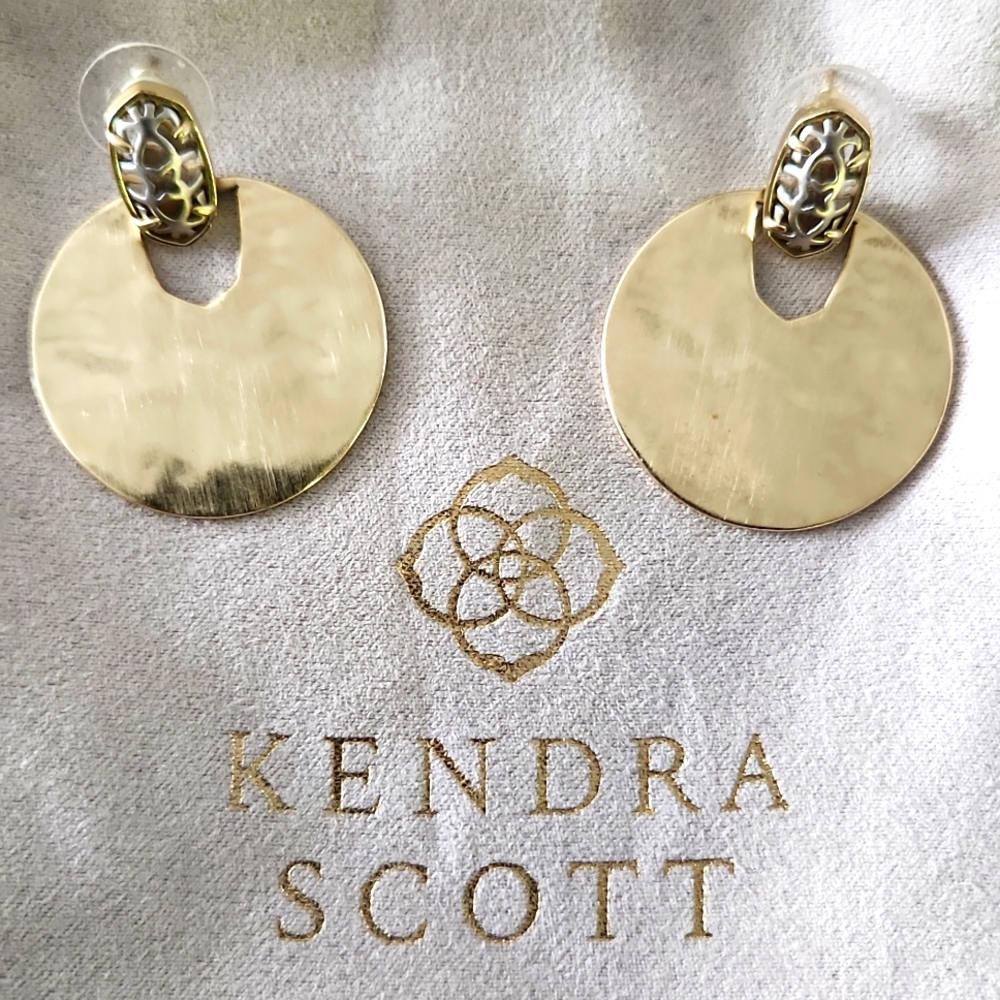 Kendra Scott "Deena" Gold Earrings
